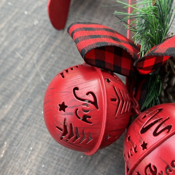 Over door decorated Bells Wreath Decor Hangers - Picture 3 of 4